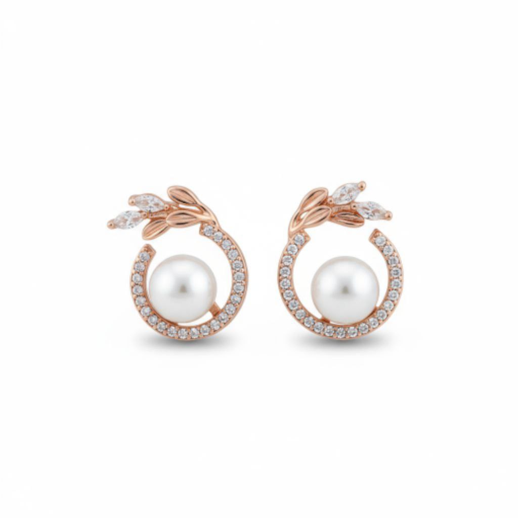 Laurel Pearl Studs